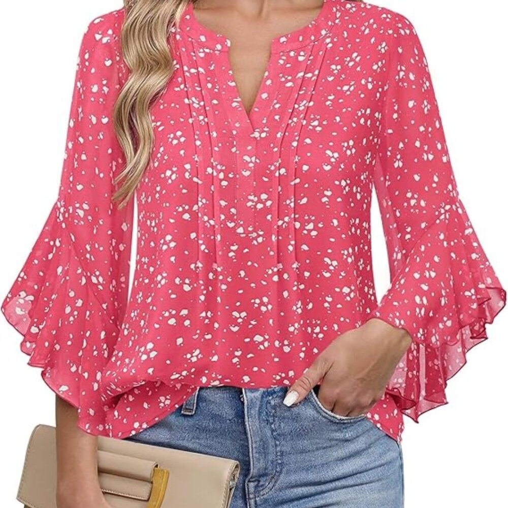 Just in Time for Valentine's Day! Women's 3/4 Sleeve Dressy Raspberry, Small